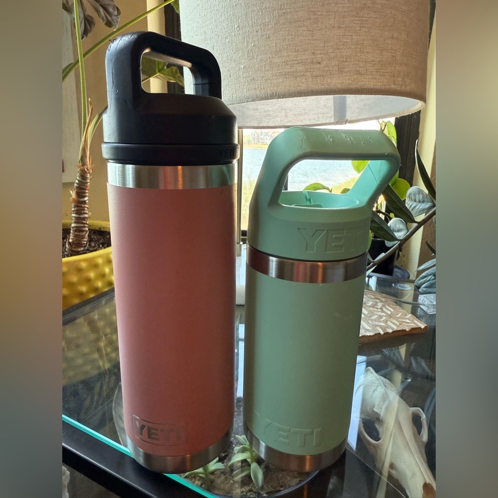 YETI Pink and Aqua Tumbler